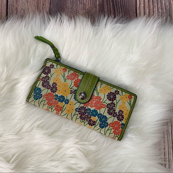 Fossil Handbags - Fossil | Floral Green Spring Leather Wallet